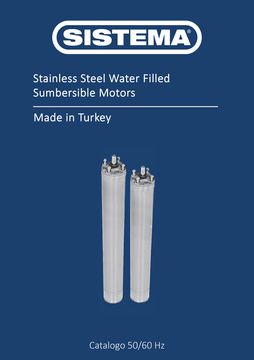 6" 7" 8" Rewindable Stainless Steel Water Filled Submersible Motors 50/60Hz.